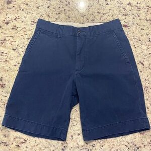 Polo Ralph Lauren Shorts Size 29 Navy Classic Flat Front Chino Casual Prepster